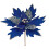 Artificial Glitter Poinsettia Flower Blue 1