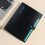 A4 Expanding File Folder Black 5-Pocket Plastic Organizer 1