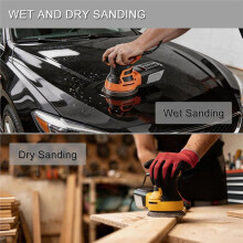 100Pcs 5 Inch Sanding Discs Hook & Loop 8-Hole Wet Dry Sandpaper Assortment for Wood Metal Automotive