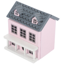 Mini Wooden House Ornament Decorative Light 1 pc 2.8x2.6 in