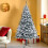 7ft Flocked Artificial Christmas Tree Snow Covered 4