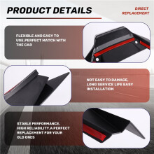 Motocycle Front Lip Spoiler Wing Extension Cover Naked Front Beak Fairing for XADV 750 X-ADV750 25-26 Black