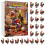 Rooster Ornament Advent Calendar 24pcs Santa Hat Scarf 1