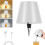 Wireless Bottle Lamp Rechargeable Metallic Black 3-Color 1