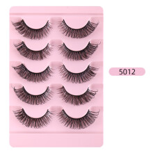 False Eyelashes Thick Curly Style 5 Pairs