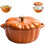 Pumpkin Dutch Oven Enameled Cast Iron 4 Qt 1