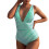 Women's Green Push-Up Monokini Swimsuit 1
