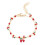 Cherry Charm Bracelet with Cubic Zirconia Adjustable 1