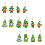 St. Patrick's Day Shamrock Ornaments 16 or 8 pcs 1