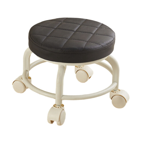 Rolling Stool Ergonomic Cushion Seat 360 Swivel Wheels
