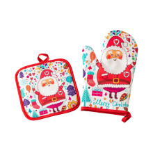 Christmas Oven Gloves Insulated Heat-Resistant 2 Pack
