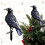 AuroraX Black Halloween Ornament Vintage Plastic Raven 1