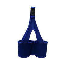 Canvas Double Cup Holder Navy for Coffee Tea
