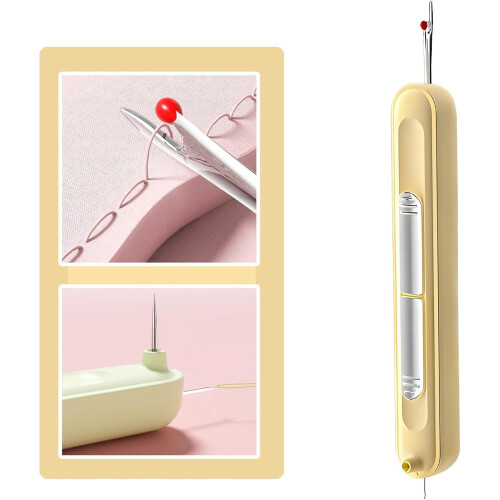 Automatic Needle Threader for Sewing Machines Yellow