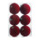 Flocking Ball Ornaments 3.15-Inch 6-Pack 1