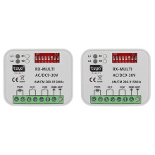 2X Récepteur de Porte de Garage Tuya WiFi 2 Canaux Universel Multifréquence pour Télécommande 280-915 MHz, Interrupteur 9-30 V.
