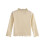 Girls Long Sleeve Turtleneck Pullover Top Beige Size 10-11 1