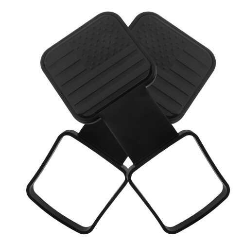 Trailer Hitch Cover Black Rubber Dust-Proof 1 Set