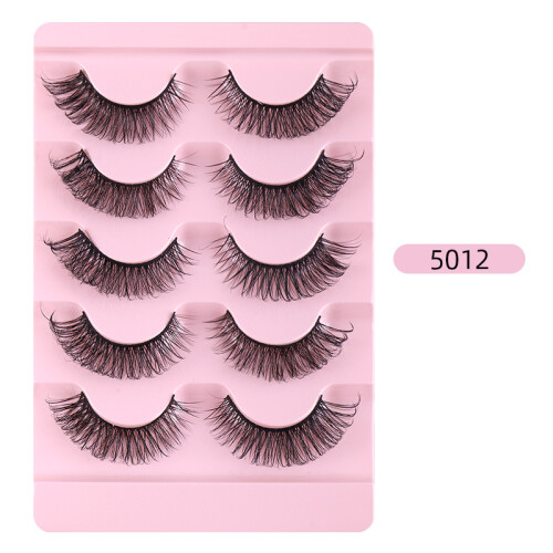 False Eyelashes Thick Curly Style 5 Pairs