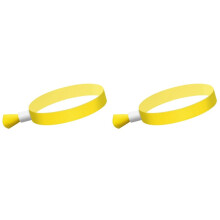 200 Pcs Cloth Event Wristbands, Colored Wrist Bands for Events, for Concert Wrist Strap (Yellow)