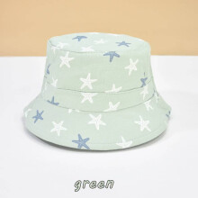(Green Star) Infant Sun Hat Kids Cotton Baby Cap With Short Brim For Sun And Protection Breathability