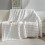 Faux Fur Throw Blanket Beige 47x78 in 1