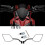 Motorcycle Rearview Mirrors with Reflector Spoiler 2PCS 1