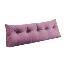 Twin Wedge Pillow Headboard Velvet Triangular Backrest