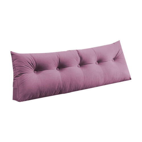 Twin Wedge Pillow Headboard Velvet Triangular Backrest