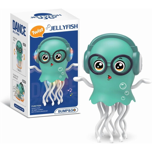 Dancing Jellyfish Figurine USB-powered Desk Ornament with