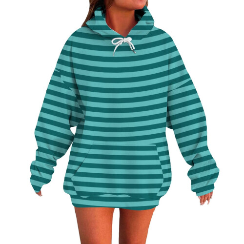 Women's Oversized Fleece-Lined Hoodie Longline