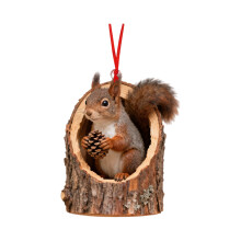 Squirrel Christmas Ornament Acrylic 3.15 inch