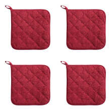 Cotton Kitchen Potholder Heat-Resistant Non-Slip 4PCS