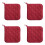 Cotton Kitchen Potholder Heat-Resistant Non-Slip 4PCS 1