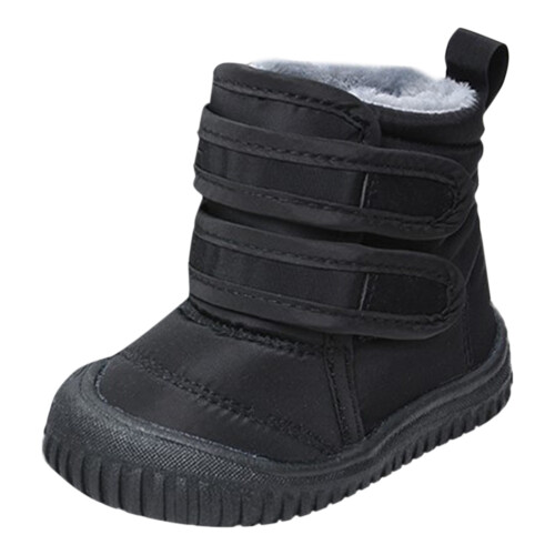 Toddler Snow Boots Hook-and-Loop Low-Cut Winter Shoes