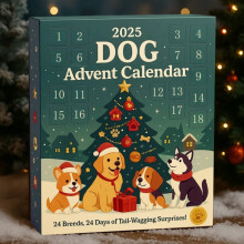 Dog Advent Calendar 24-Day Christmas Toy Set