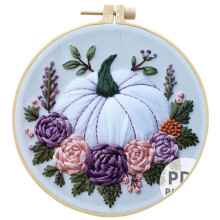 Halloween Embroidery Kit Ghost Gothic Cross Stitch Beginner