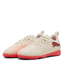 (4 UK, Almond/Red) Puma Childrens/Kids Astro Turf Trainers