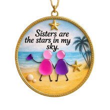 Sea Glass Friendship Ornament Holiday Decor 1 Piece