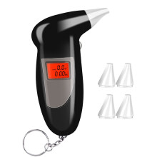 Portable Breathalyzer with Backlit LED and 5 Mouthpieces