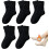 Women's Solid Mid-Calf Knit Socks, Soft Warm Casual Crew 1