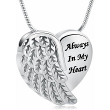 Cremation Heart Urn Necklace for Women and Men