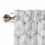 Abstract Geometric Flower Valance Sage Green Grey Rod 5