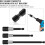 17 Flexible Drill Bit Extension Set:105 Right Angle Drill Attachment,Drill Bit Holder,Screwdriver Bits 90 Angled Bits 6