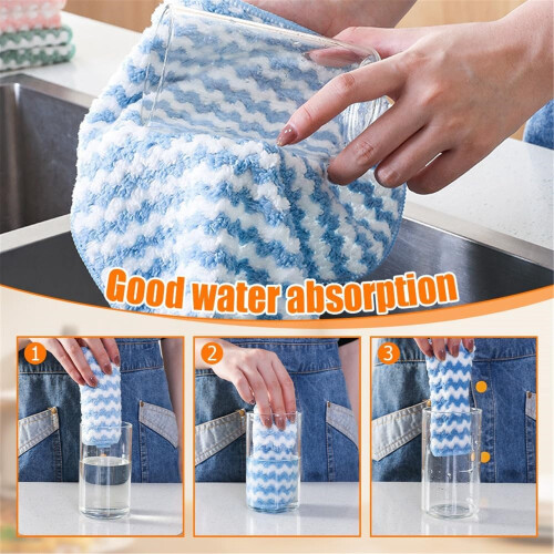 Microfiber Cleaning Cloth Thickened Reusable Washable 2