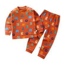 Toddler Solid Color Sweatshirt and Joggers Set Coffee 5-6