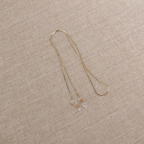 Golden Copper Eyeglass Chain Adjustable Long Chain Set 1