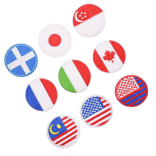 18 pcs clothing appliques assorted colors for crafts 2