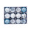 Christmas Glitter Balls Blue Plastic 12PCS 2.36 Inch 2
