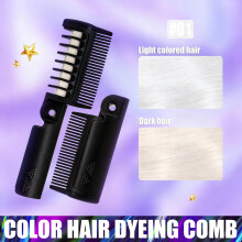 Disposable Hair Coloring Comb Folding 12 Colors 0.15 Oz